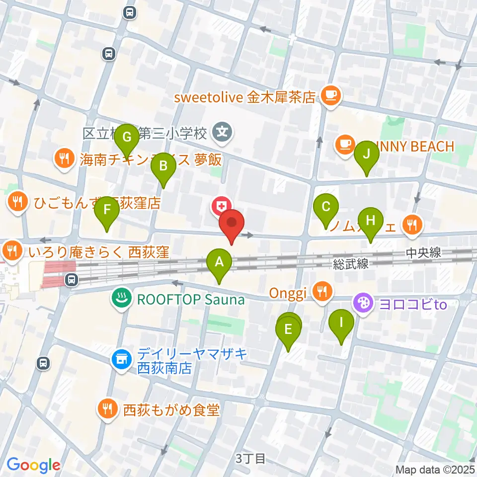 音や金時周辺の駐車場・コインパーキング一覧地図