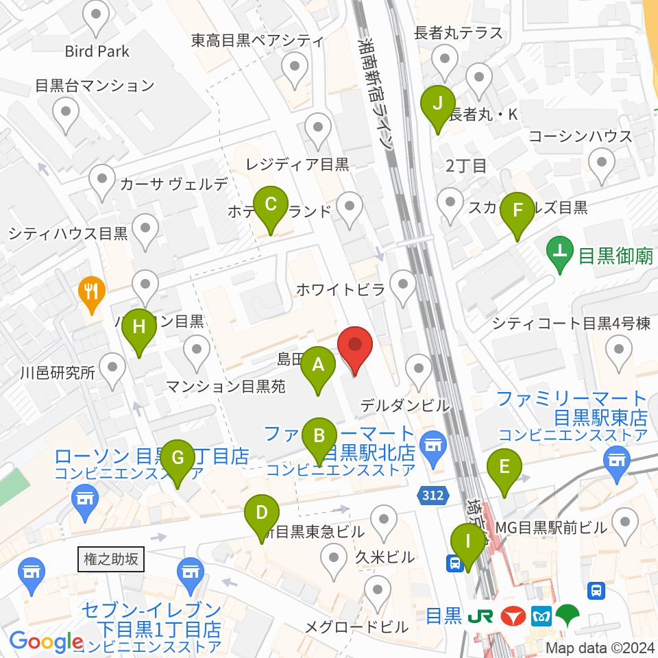 弦楽器専門店シレーナ周辺の駐車場・コインパーキング一覧地図