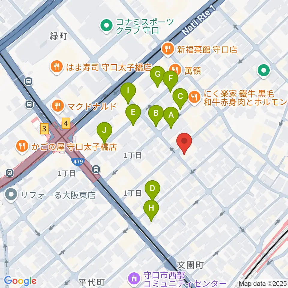 Studio Orque周辺の駐車場・コインパーキング一覧地図