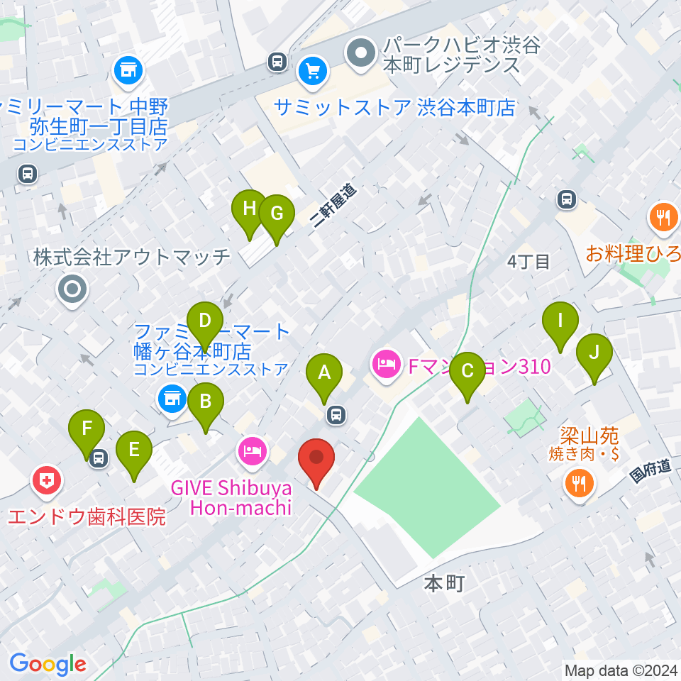 ライズワン周辺の駐車場・コインパーキング一覧地図