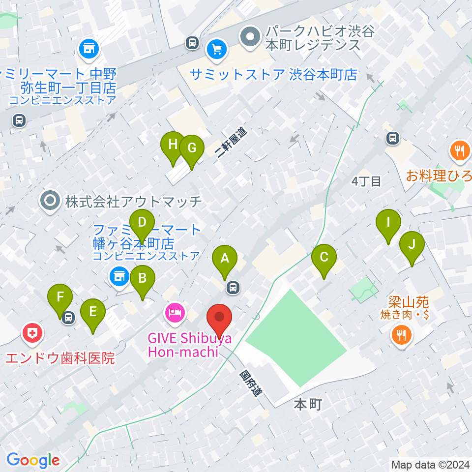 ライズワン周辺の駐車場・コインパーキング一覧地図