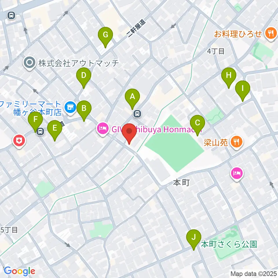 ライズワン周辺の駐車場・コインパーキング一覧地図