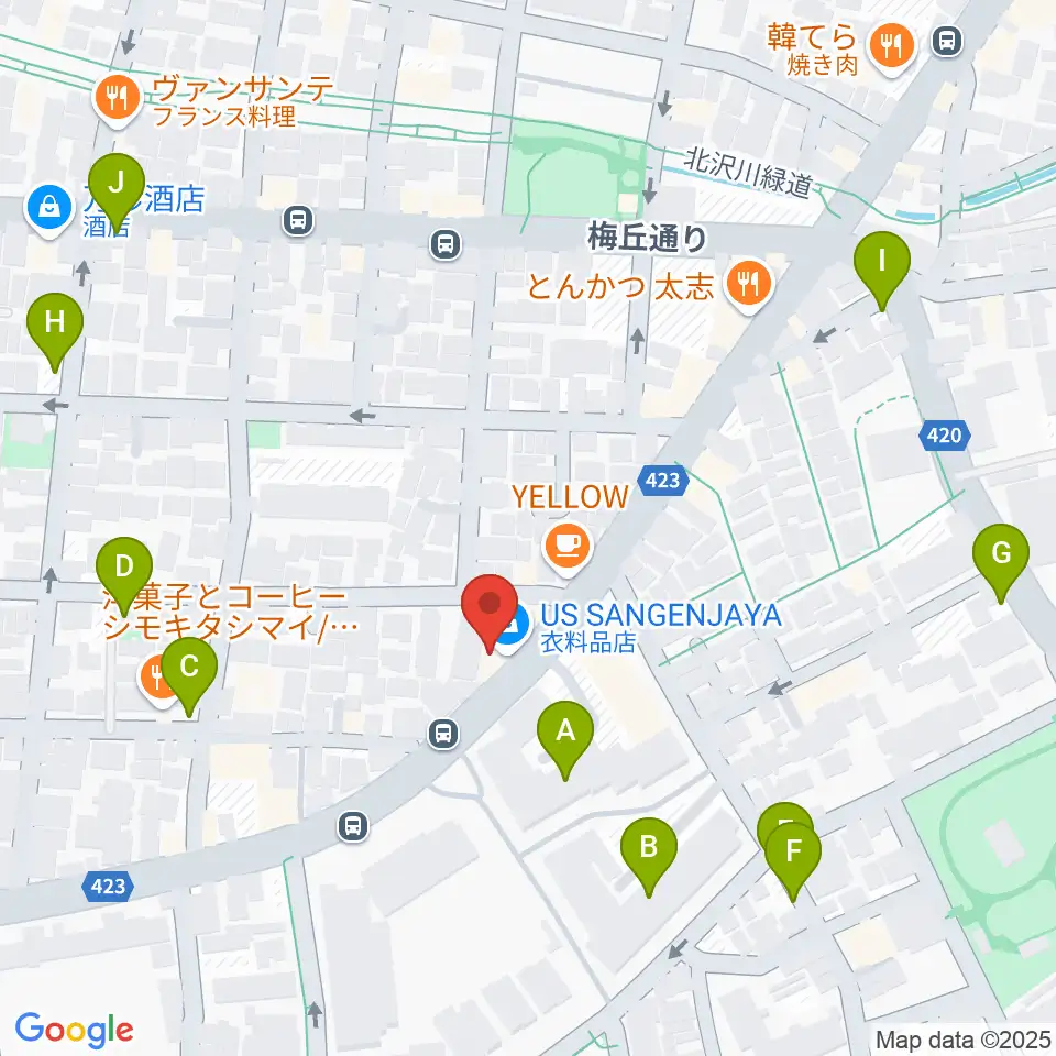 rainford studio周辺の駐車場・コインパーキング一覧地図