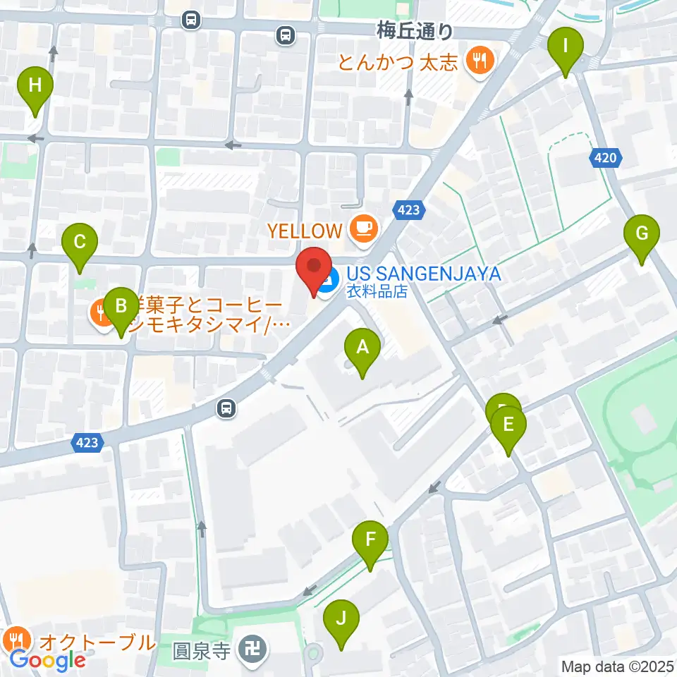 rainford studio周辺の駐車場・コインパーキング一覧地図