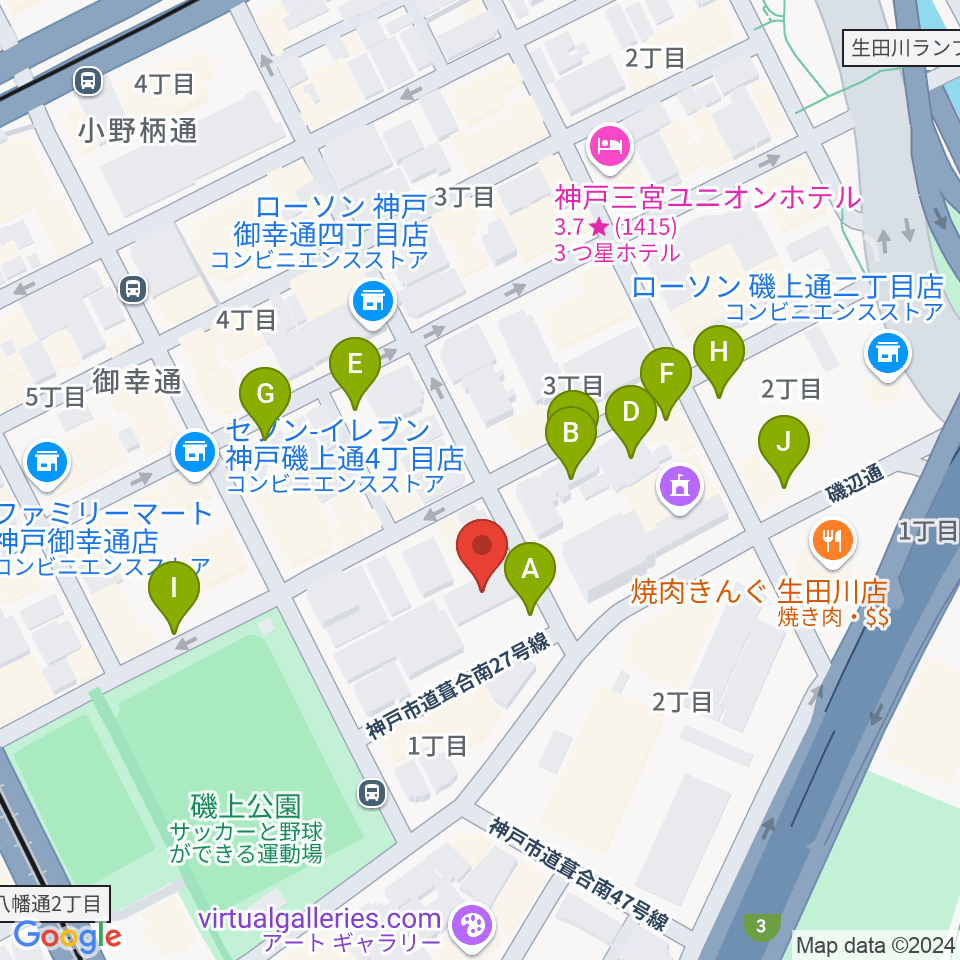 ケイステイション レコーディングスタジオ周辺の駐車場・コインパーキング一覧地図