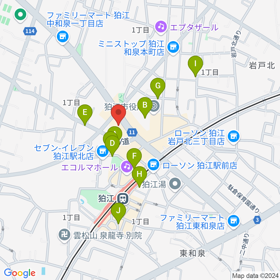 狛江add9th周辺の駐車場・コインパーキング一覧地図