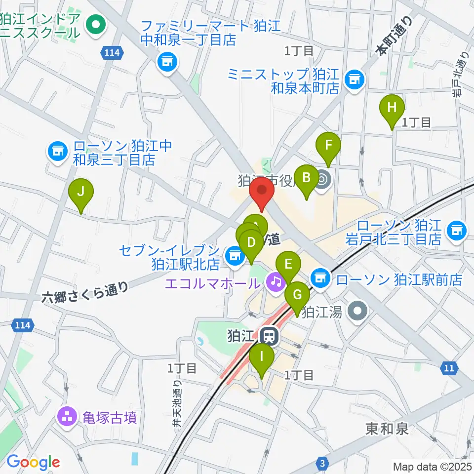 狛江add9th周辺の駐車場・コインパーキング一覧地図
