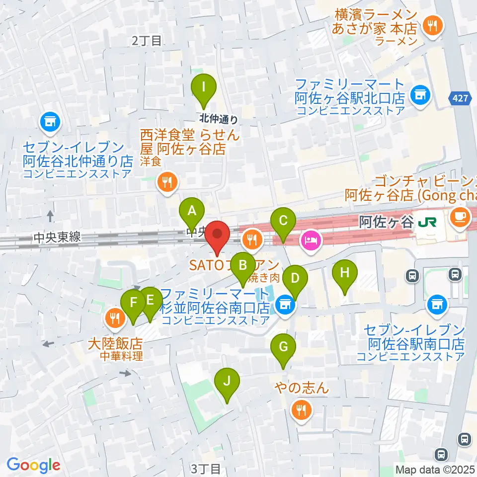 ONE VIBES周辺の駐車場・コインパーキング一覧地図