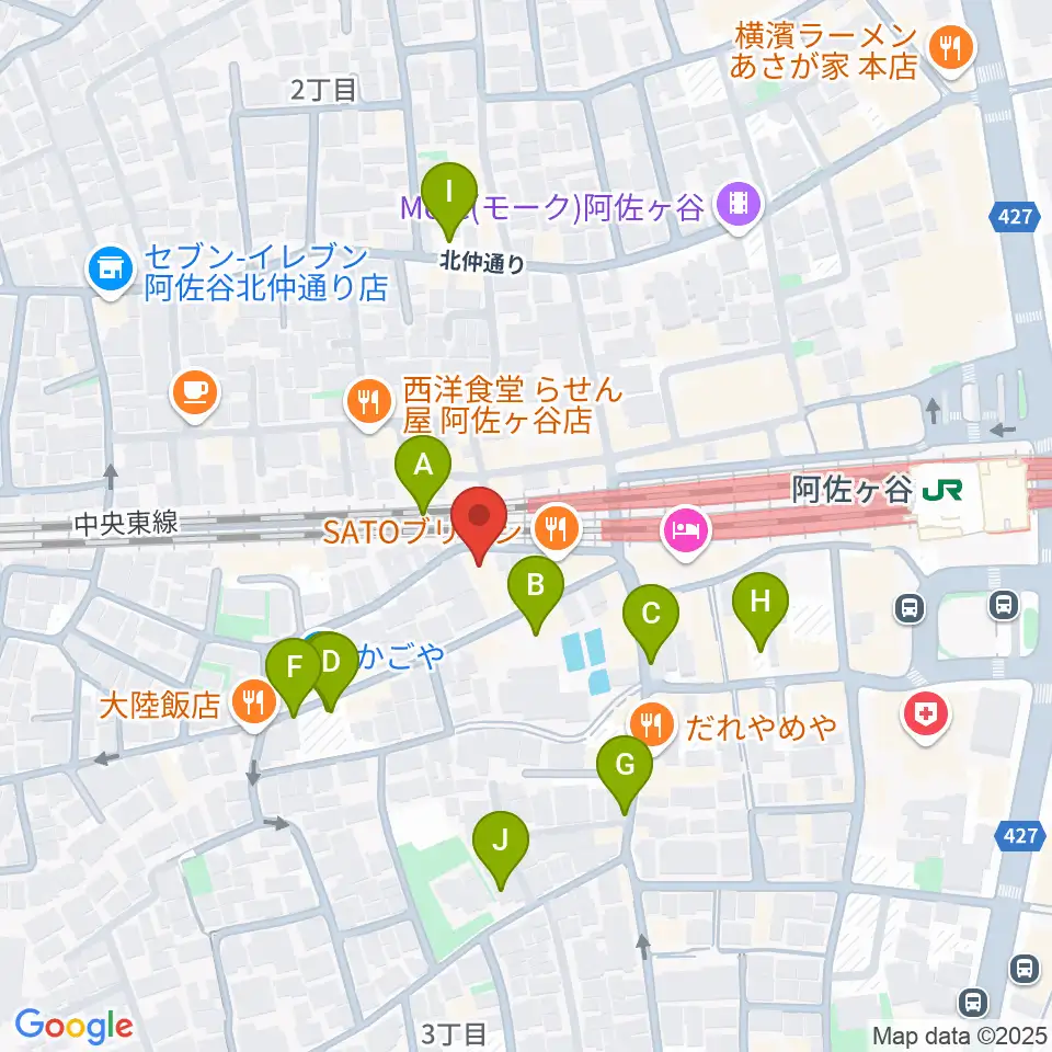ONE VIBES周辺の駐車場・コインパーキング一覧地図
