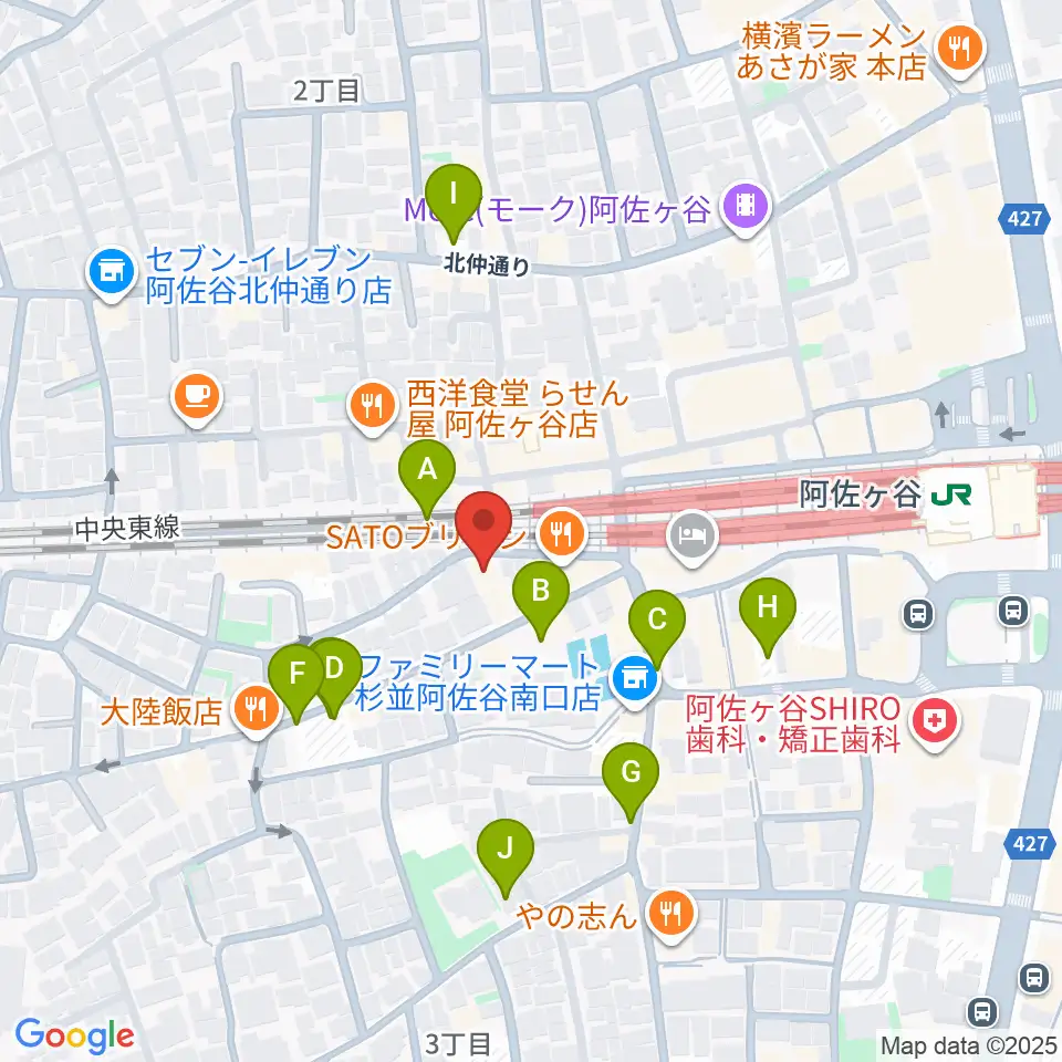 ONE VIBES周辺の駐車場・コインパーキング一覧地図
