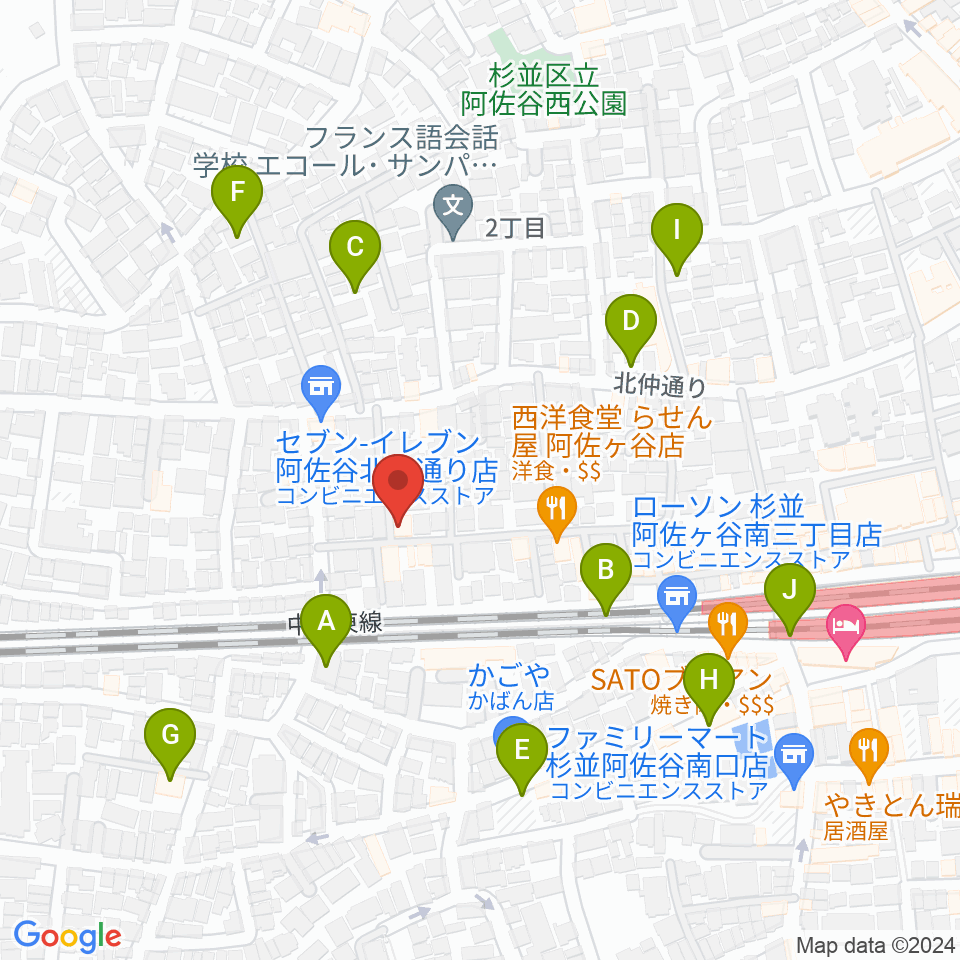 名曲喫茶ヴィオロン周辺の駐車場・コインパーキング一覧地図