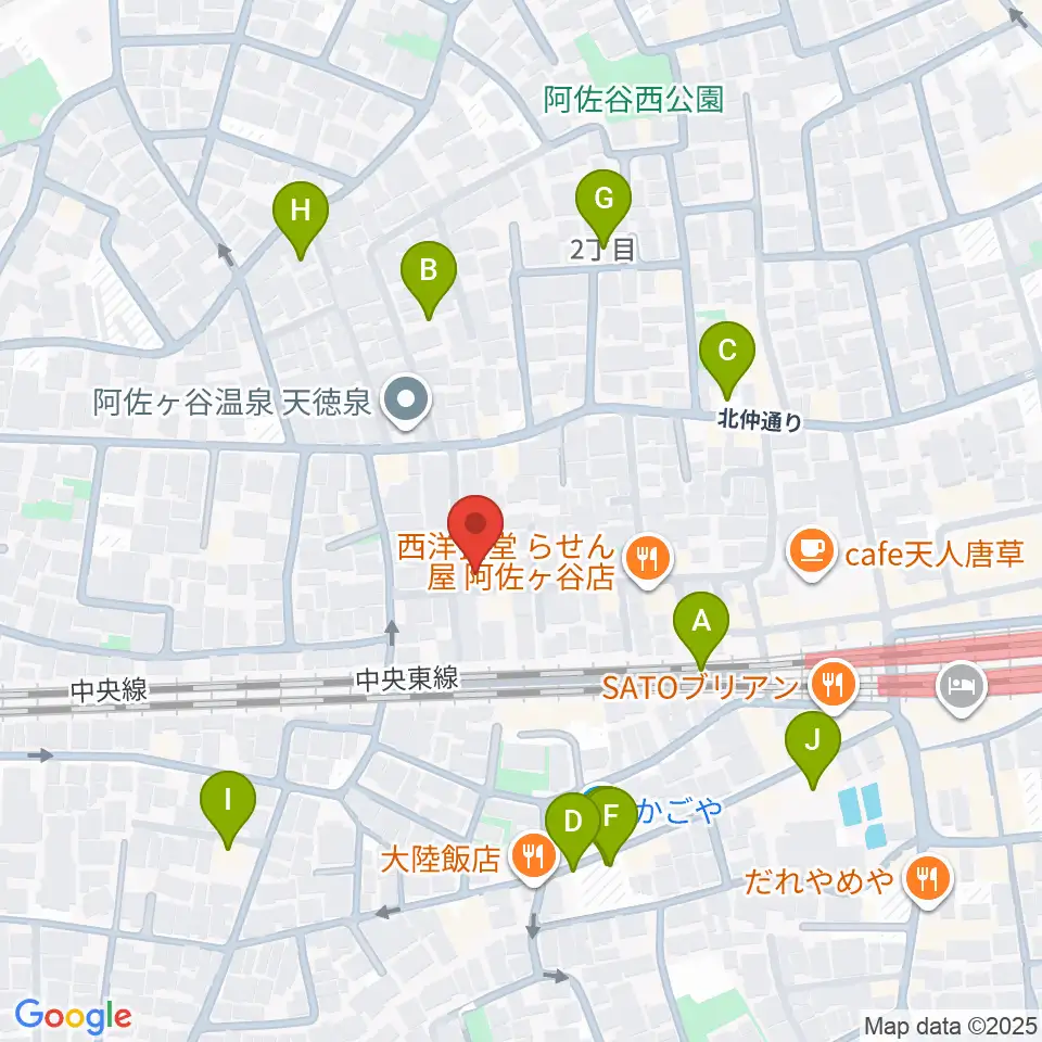 名曲喫茶ヴィオロン周辺の駐車場・コインパーキング一覧地図
