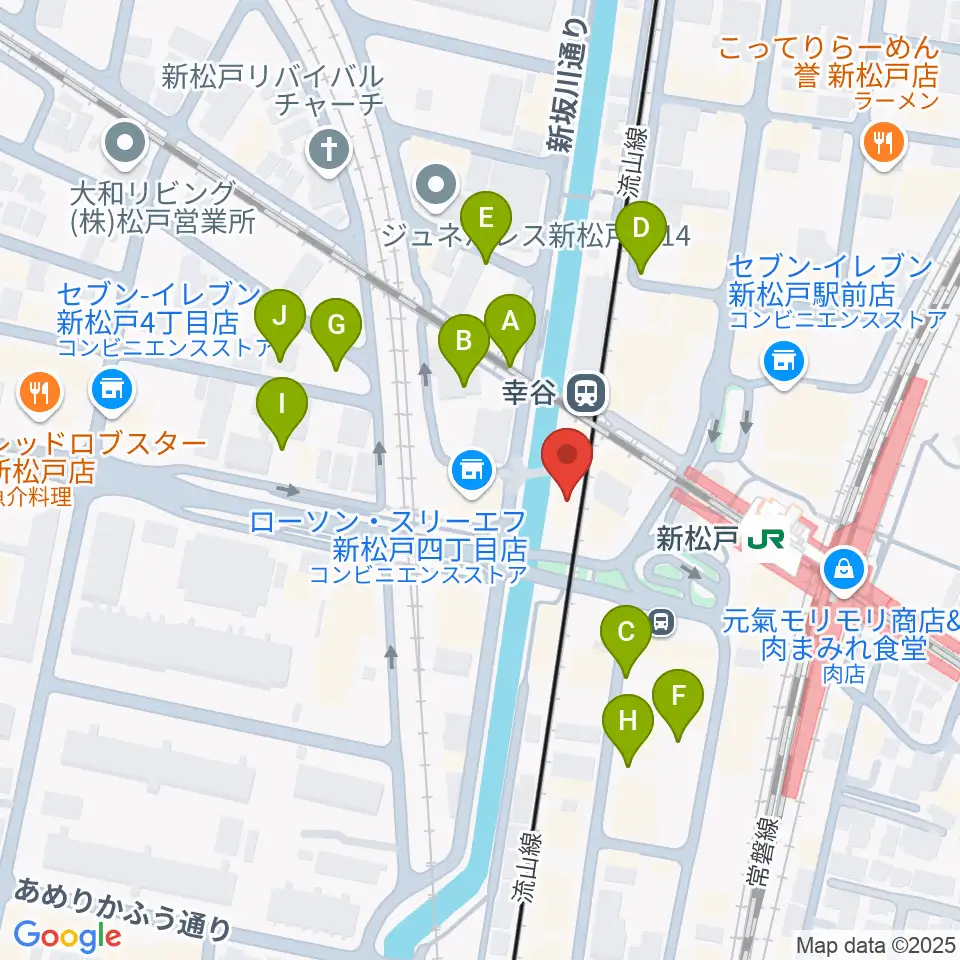新松戸FIREBIRD周辺の駐車場・コインパーキング一覧地図