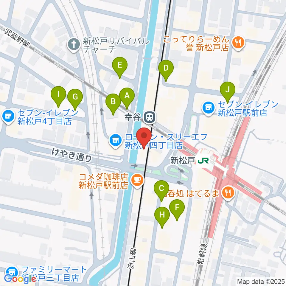 新松戸FIREBIRD周辺の駐車場・コインパーキング一覧地図