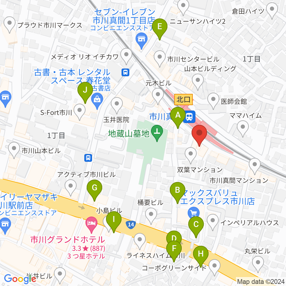 アルマナックハウス周辺の駐車場・コインパーキング一覧地図