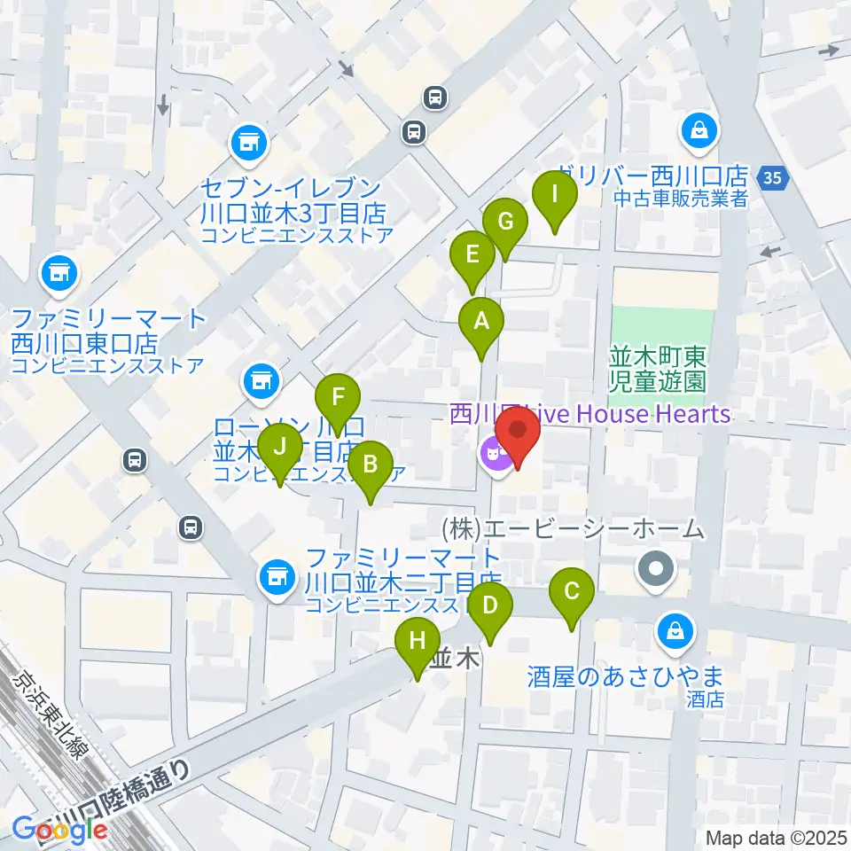西川口Hearts周辺の駐車場・コインパーキング一覧地図