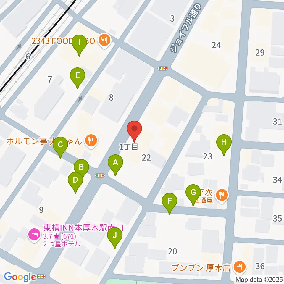 サンダースネイクアツギ周辺の駐車場・コインパーキング一覧地図
