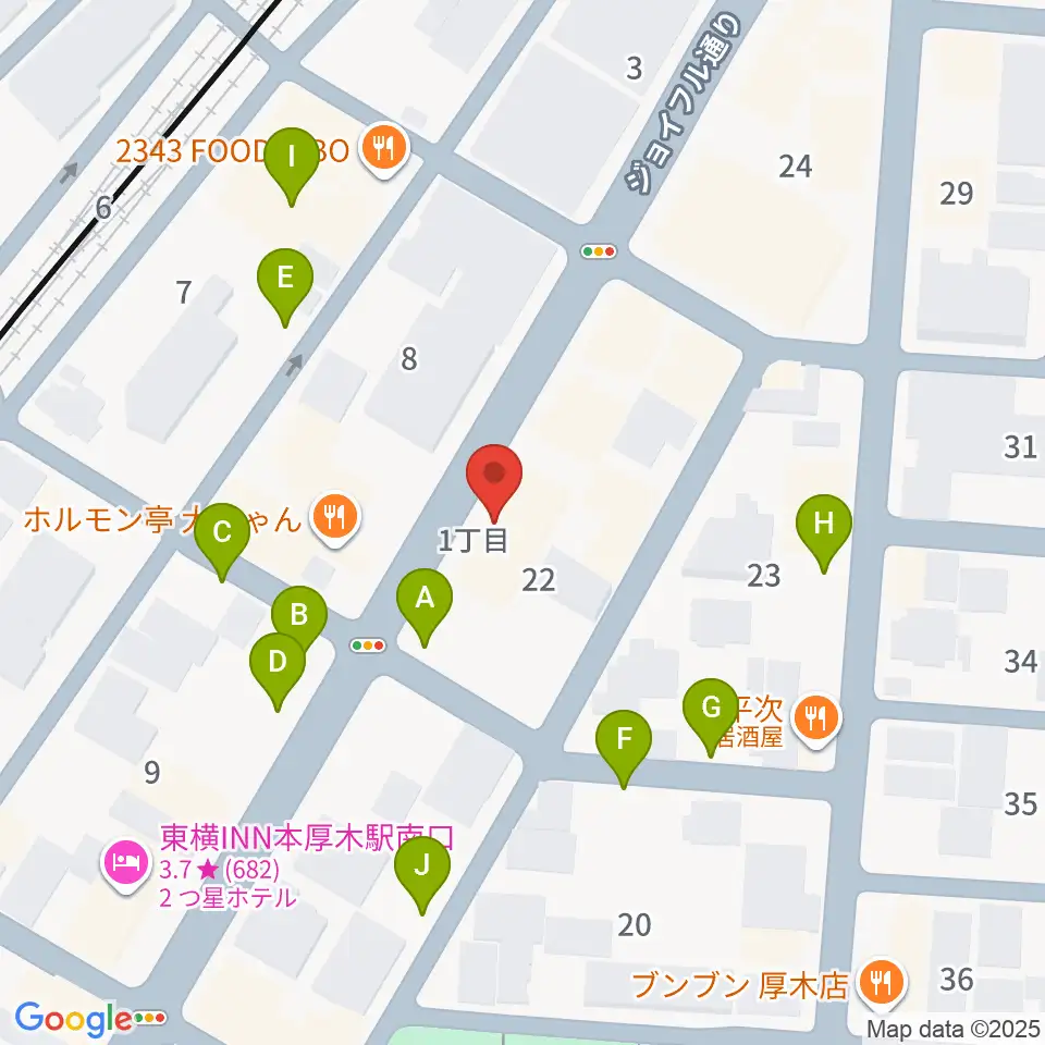サンダースネイクアツギ周辺の駐車場・コインパーキング一覧地図