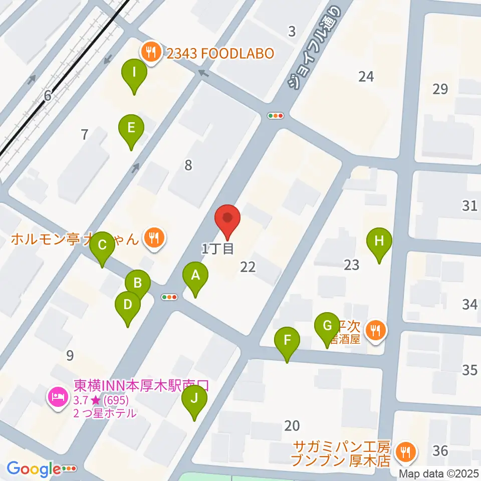 サンダースネイクアツギ周辺の駐車場・コインパーキング一覧地図