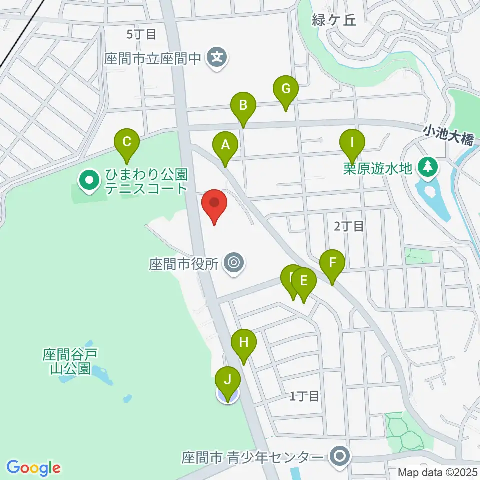 ハーモニーホール座間周辺の駐車場・コインパーキング一覧地図