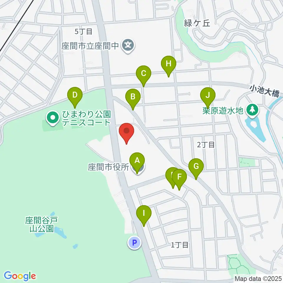 ハーモニーホール座間周辺の駐車場・コインパーキング一覧地図