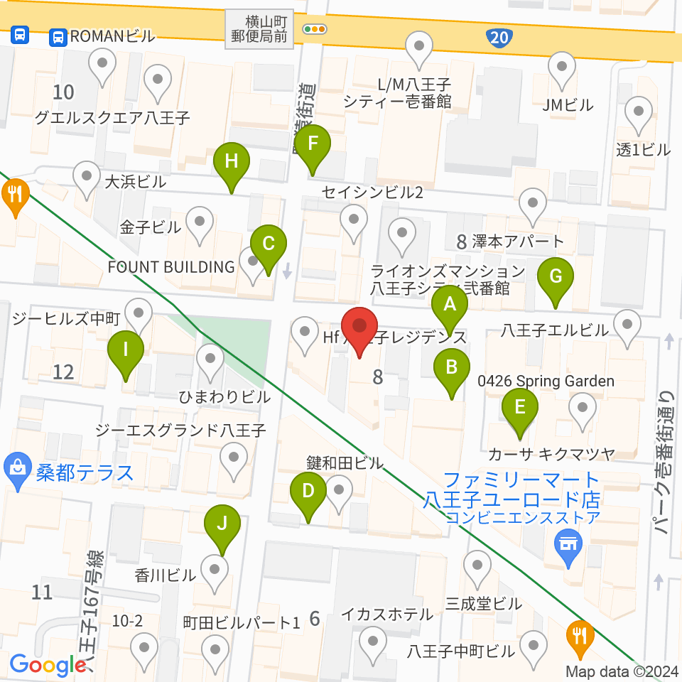 びー玉周辺の駐車場・コインパーキング一覧地図