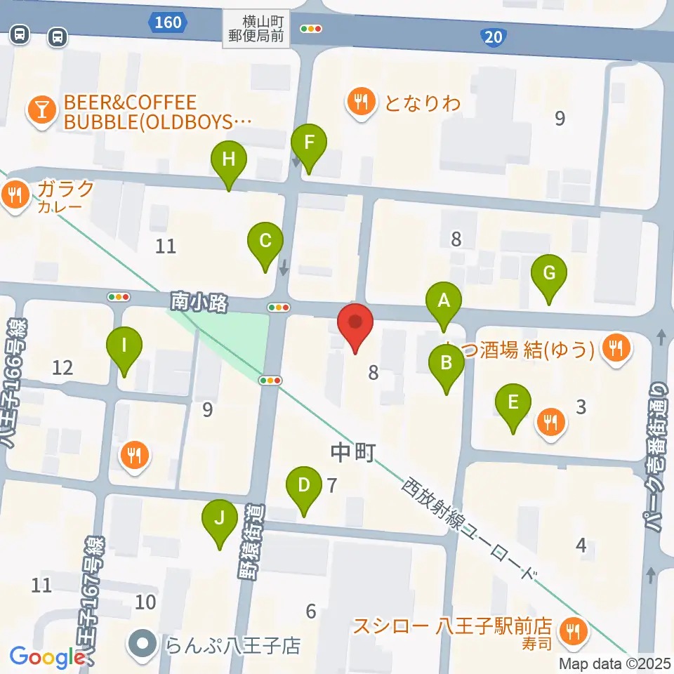 びー玉周辺の駐車場・コインパーキング一覧地図