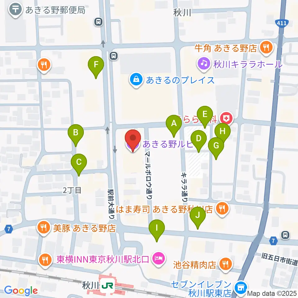 トラストルピア周辺の駐車場・コインパーキング一覧地図