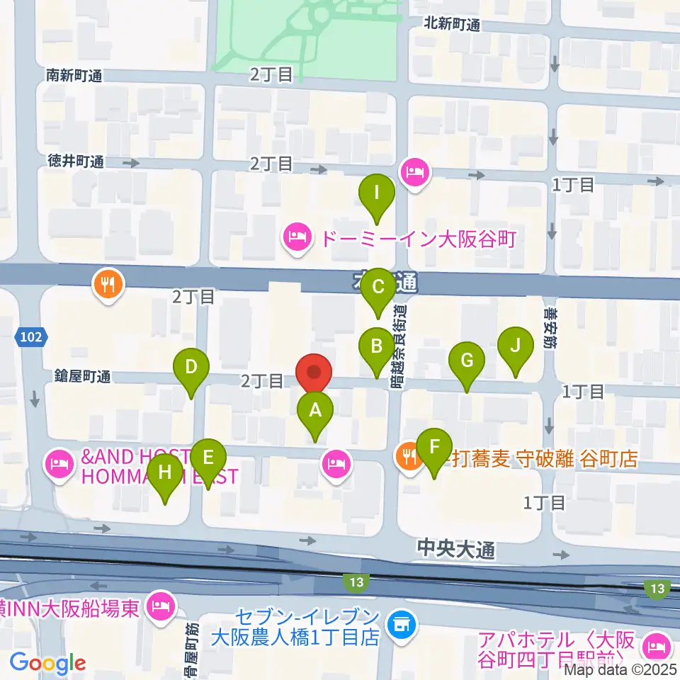 Hit Studio TANIYON周辺の駐車場・コインパーキング一覧地図