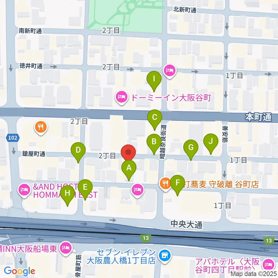 Hit Studio TANIYON周辺の駐車場・コインパーキング一覧地図