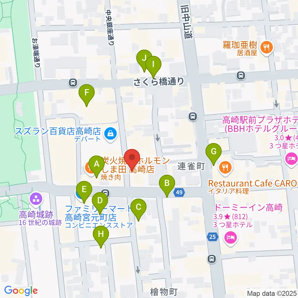 アースヴォーカルスタジオ周辺の駐車場・コインパーキング一覧地図