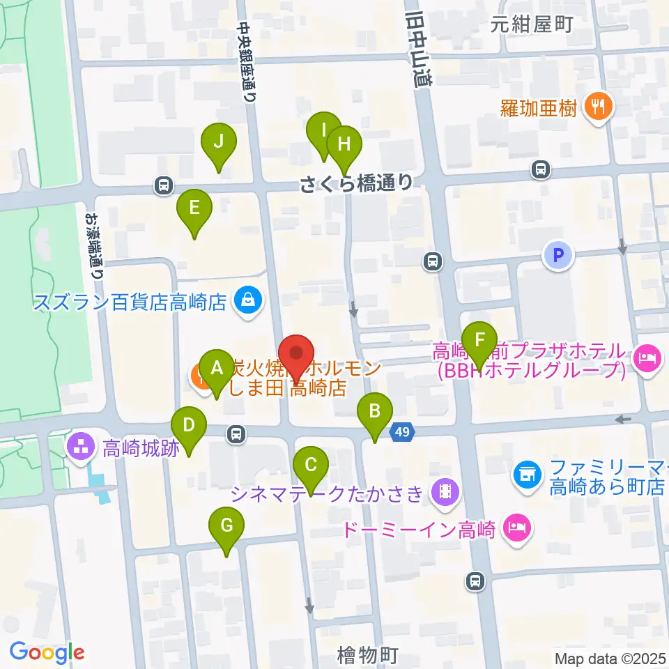アースヴォーカルスタジオ周辺の駐車場・コインパーキング一覧地図