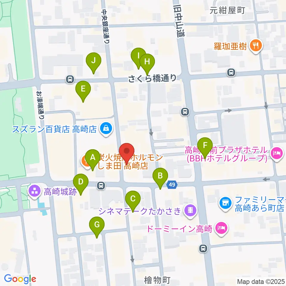 アースヴォーカルスタジオ周辺の駐車場・コインパーキング一覧地図
