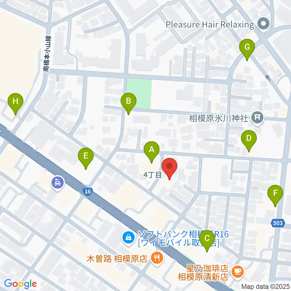 ベルベットルームスタジオ周辺の駐車場・コインパーキング一覧地図