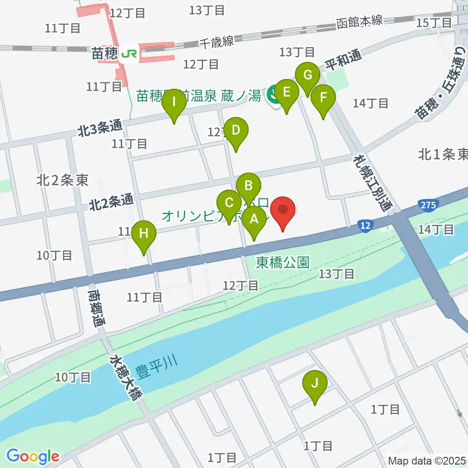 スタジオマグナム周辺の駐車場・コインパーキング一覧地図