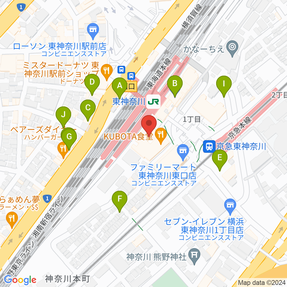 かなっくホール周辺の駐車場・コインパーキング一覧地図