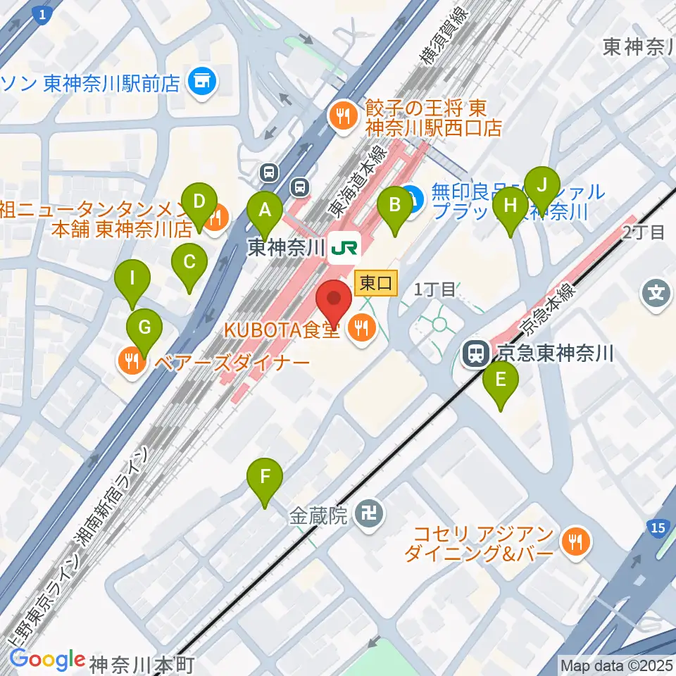 かなっくホール周辺の駐車場・コインパーキング一覧地図