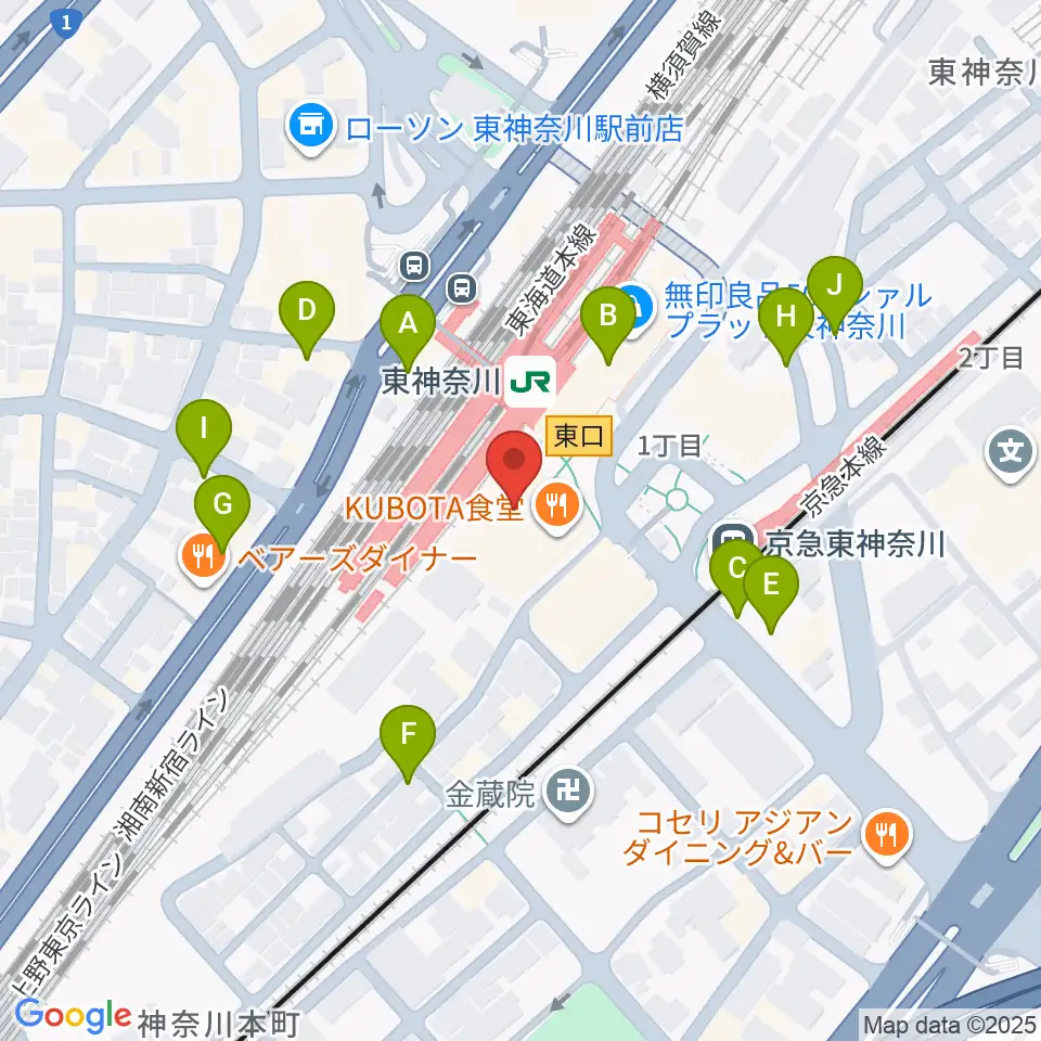 かなっくホール周辺の駐車場・コインパーキング一覧地図