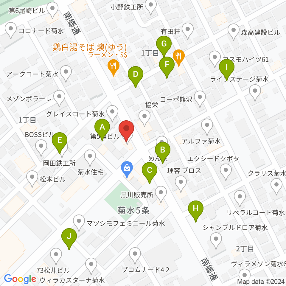 STUDIO BLUE-DUN周辺の駐車場・コインパーキング一覧地図