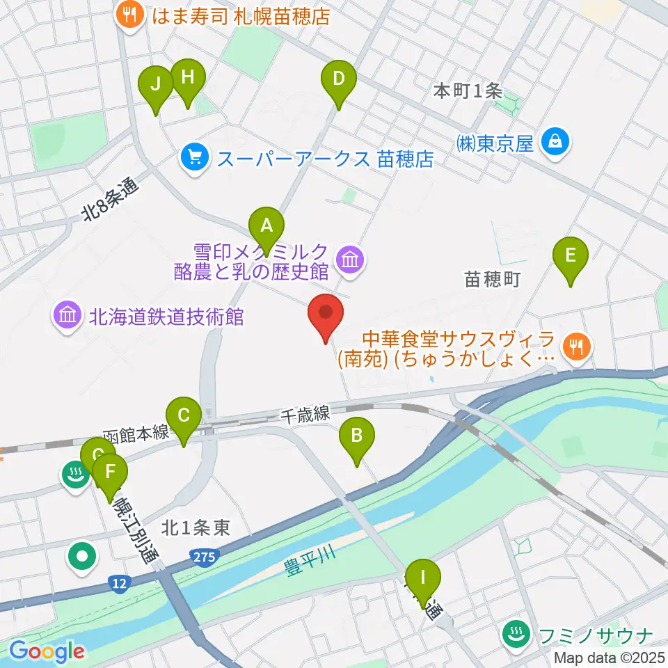 スタジオカディス周辺の駐車場・コインパーキング一覧地図