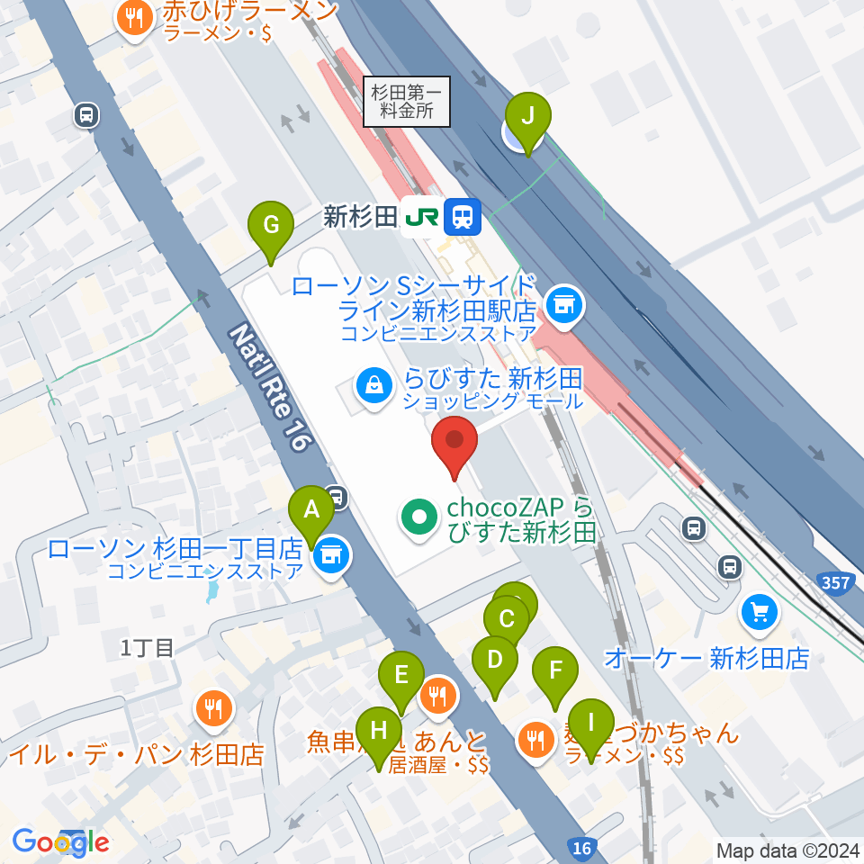 磯子区民文化センター杉田劇場周辺の駐車場・コインパーキング一覧地図