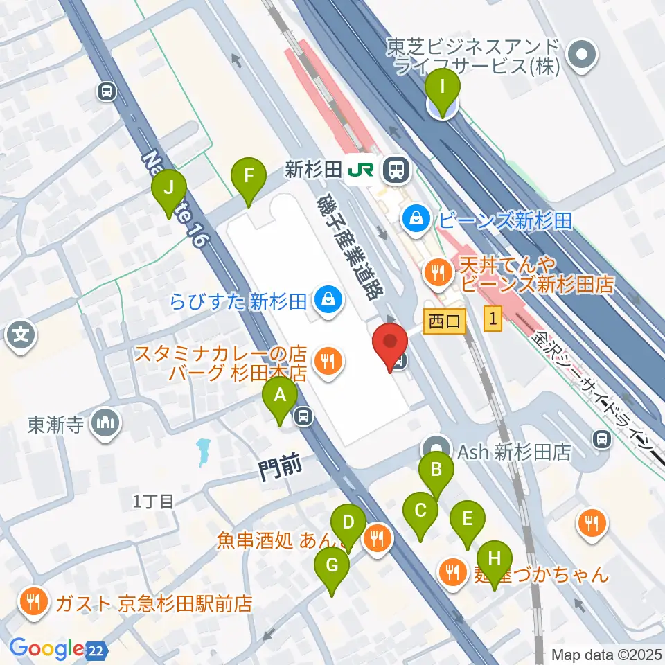 磯子区民文化センター杉田劇場周辺の駐車場・コインパーキング一覧地図