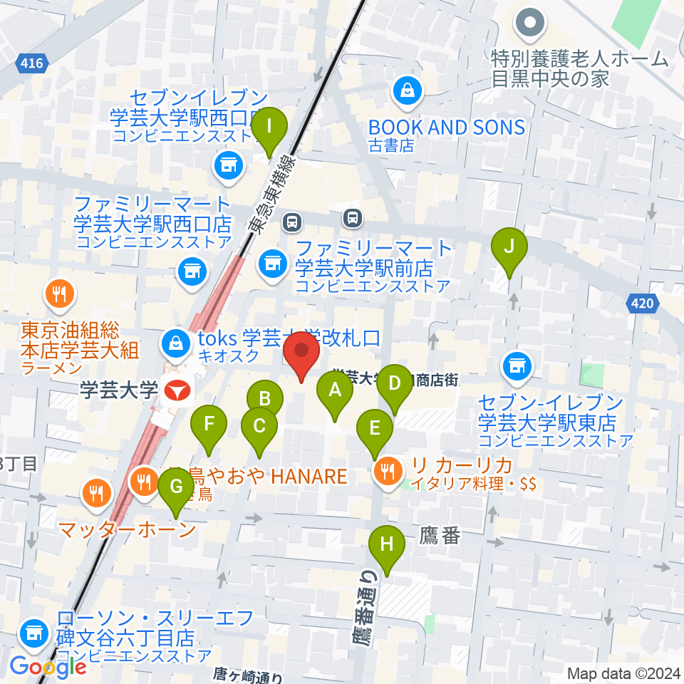 珈琲美学周辺の駐車場・コインパーキング一覧地図