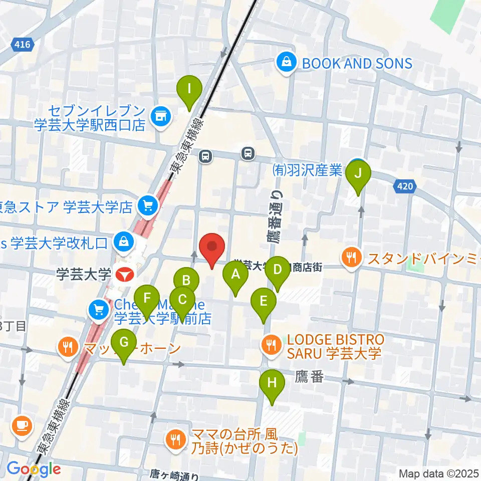 珈琲美学周辺の駐車場・コインパーキング一覧地図