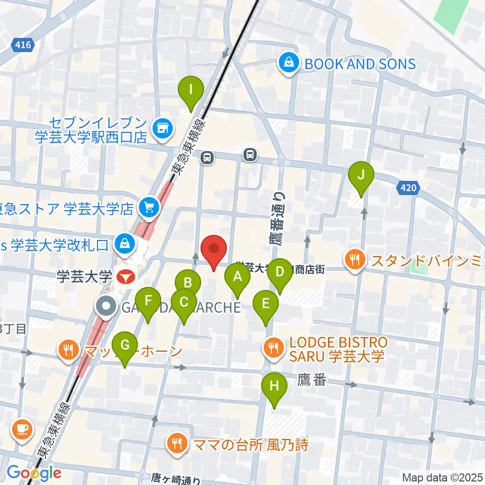 珈琲美学周辺の駐車場・コインパーキング一覧地図