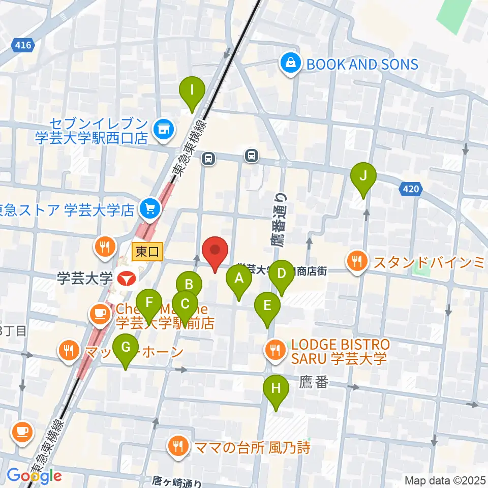 珈琲美学周辺の駐車場・コインパーキング一覧地図
