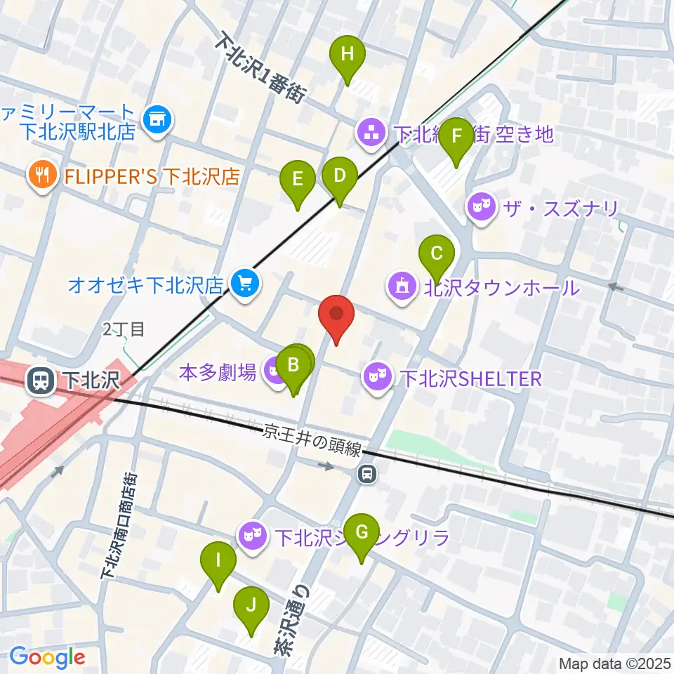 下北沢 music bar rpm周辺の駐車場・コインパーキング一覧地図
