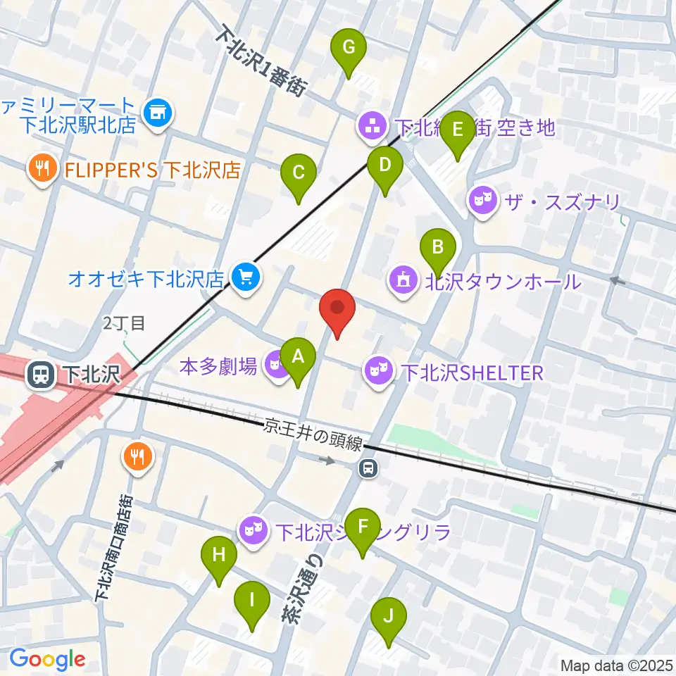 下北沢 music bar rpm周辺の駐車場・コインパーキング一覧地図
