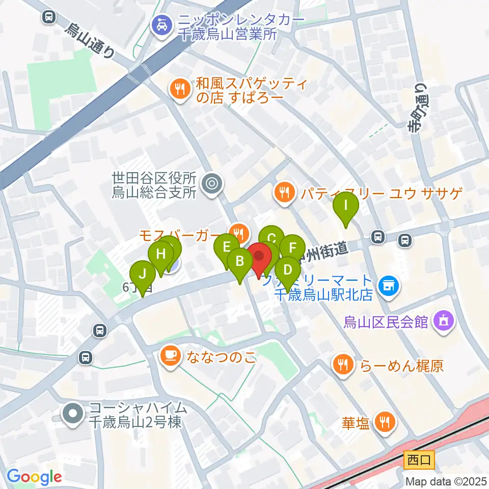 千歳烏山TUBO周辺の駐車場・コインパーキング一覧地図