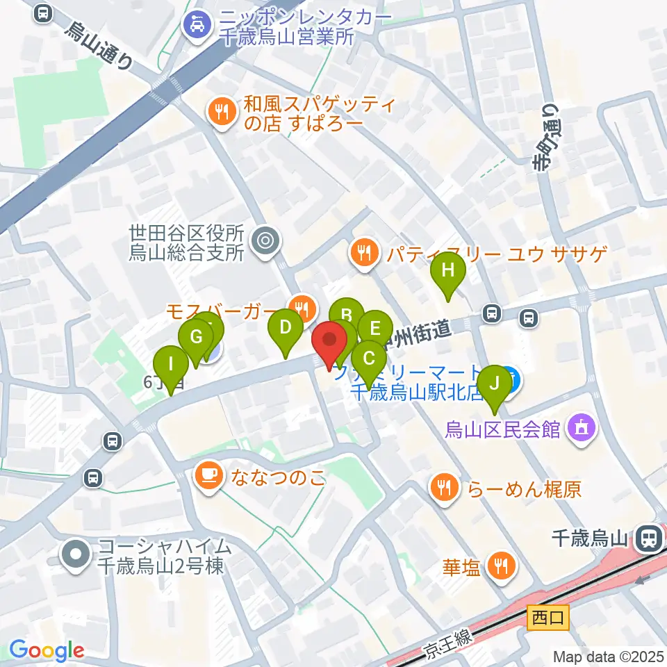 千歳烏山TUBO周辺の駐車場・コインパーキング一覧地図